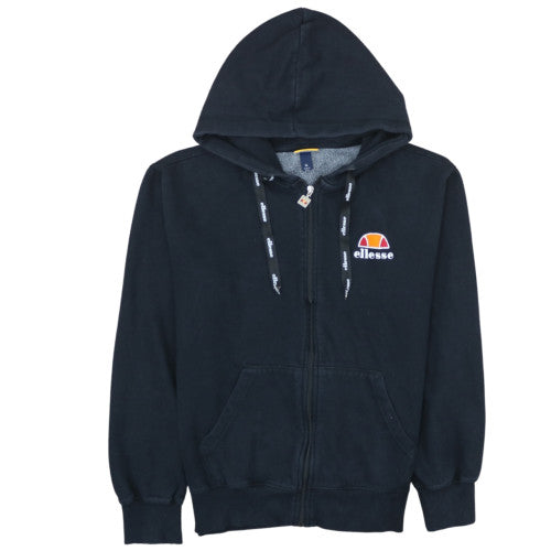 Ellesse Men's Black Full Zip Hoodie XL Fleece Logo Sweatshirt