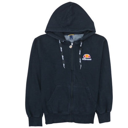Ellesse Men's Black Full Zip Hoodie XL Fleece Logo Sweatshirt