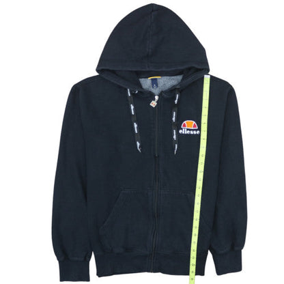 Ellesse Men's Black Full Zip Hoodie XL Fleece Logo Sweatshirt
