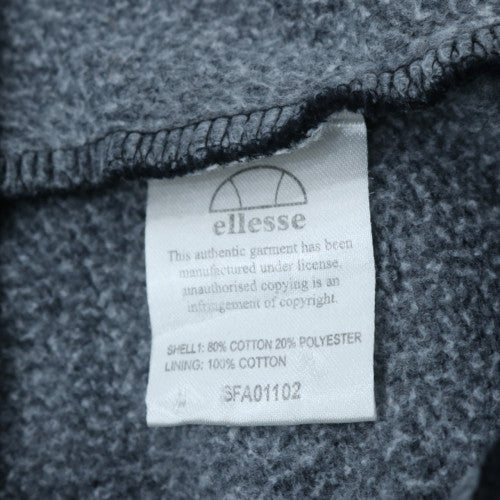 Ellesse Men's Black Full Zip Hoodie XL Fleece Logo Sweatshirt