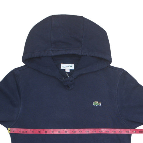 Lacoste Men's Navy Blue Classic Fit Pullover Hoodie Size S