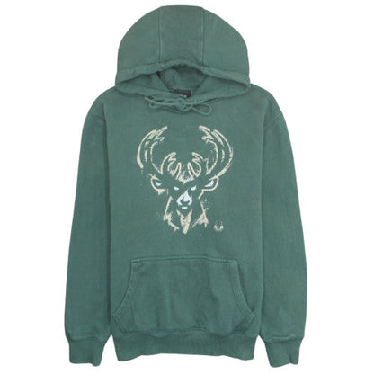NBA Exclusive Men's Green Pullover Hoodie Size L Cotton Fleece