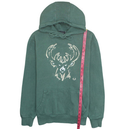 NBA Exclusive Men's Green Pullover Hoodie Size L Cotton Fleece