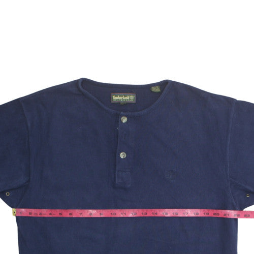 Timberland Mens Blue Henley Sweatshirt Size M Weathergear