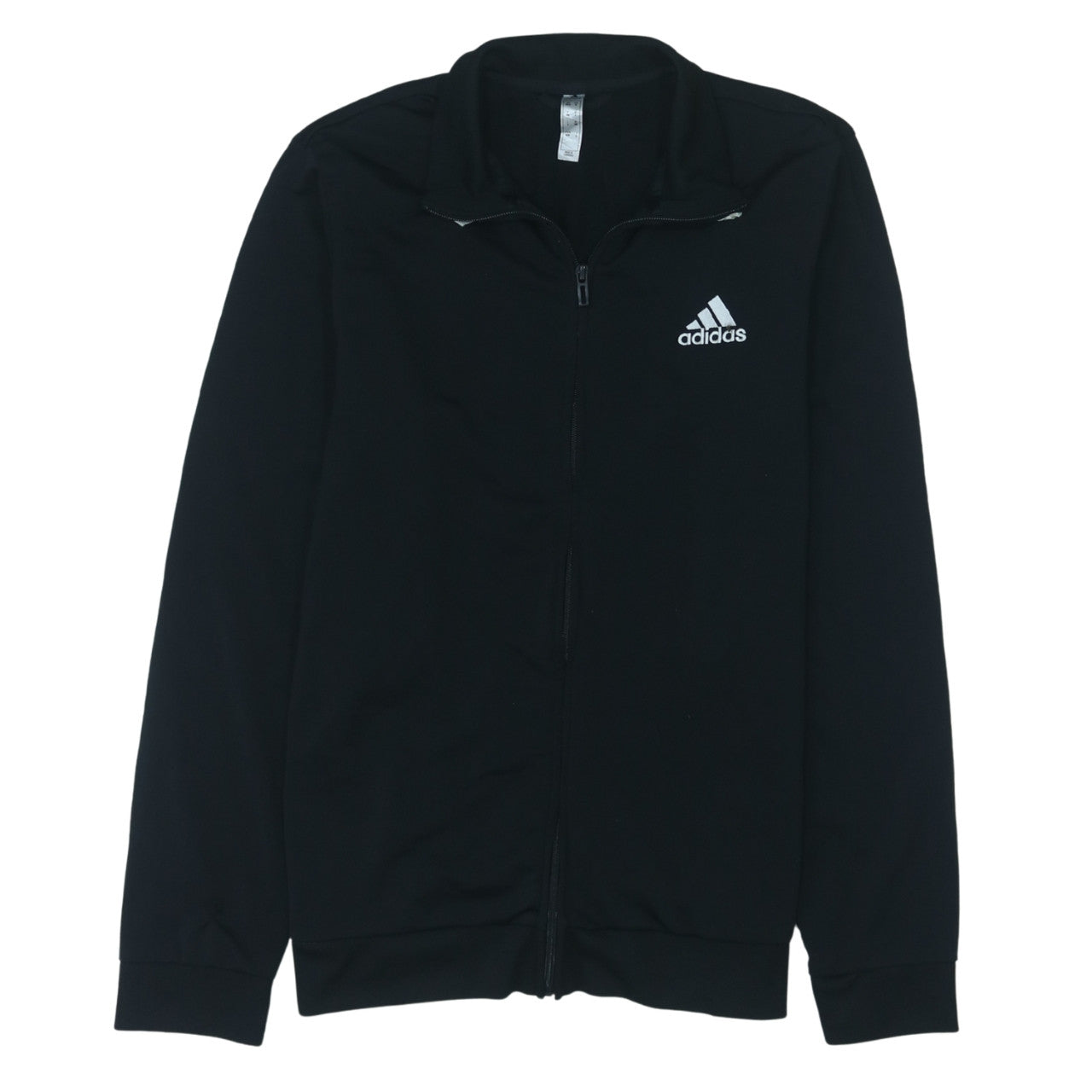 Adidas Men's Black Track Jacket L Full Zip Activewear