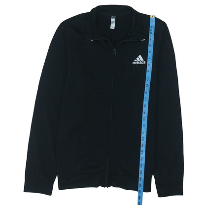 Adidas Men's Black Track Jacket L Full Zip Activewear