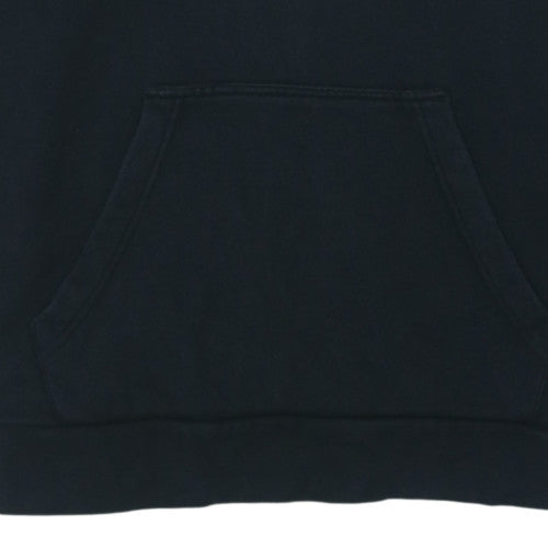 Adidas Mens Black Pullover Hoodie M Logo Fleece Sweatshirt