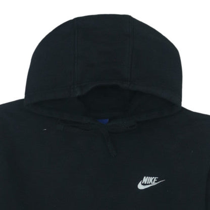 Nike Mens Black Pullover Hoodie L Regular Fit Fleece Sportswear