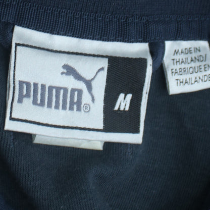 Puma Men's Blue Full Zip Track Sweatshirt M Logo Sports Top