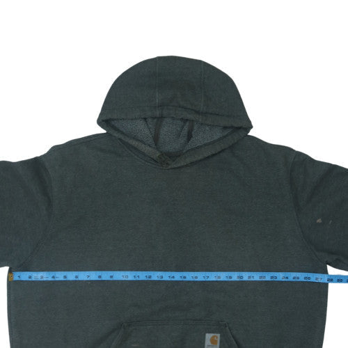 Carhartt Men’s Grey Pullover Hoodie XL Regular Heavyweight Cotton Blend