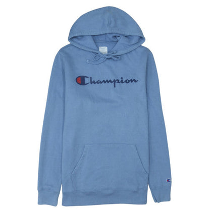 Champion Mens Blue Pullover Hoodie M Fleece Sportswear