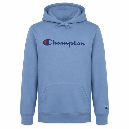 Champion Mens Blue Pullover Hoodie M Fleece Sportswear