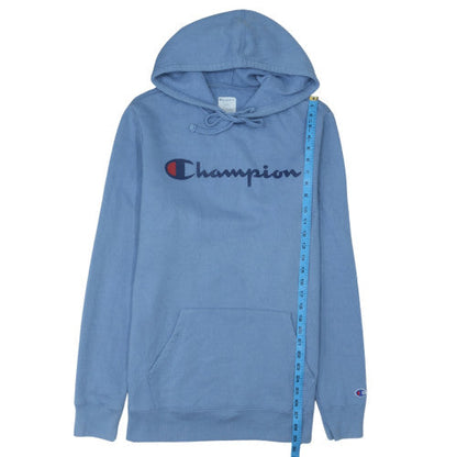 Champion Mens Blue Pullover Hoodie M Fleece Sportswear