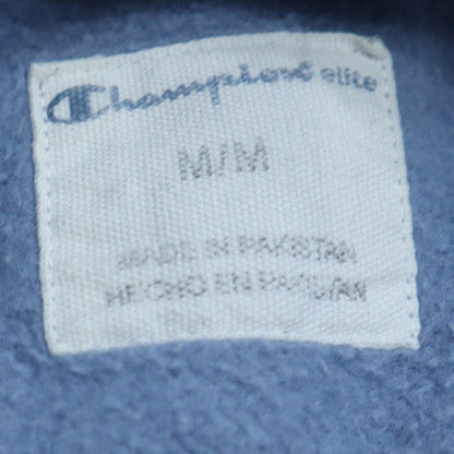 Champion Mens Blue Pullover Hoodie M Fleece Sportswear