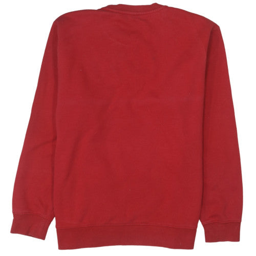 Nike Men's Red Pullover Crew Neck Sweatshirt L Regular Fit Sports