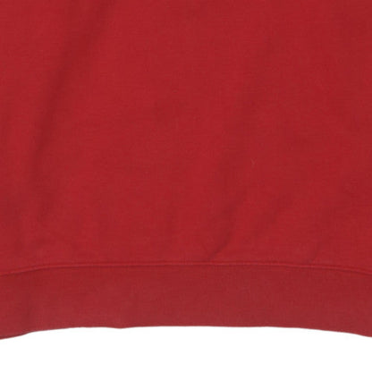 Nike Men's Red Pullover Crew Neck Sweatshirt L Regular Fit Sports