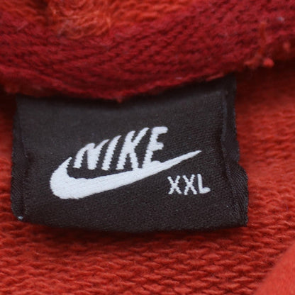 Nike Mens Red Pullover Hoodie XXL Graphic AIR Cotton Sweatshirt