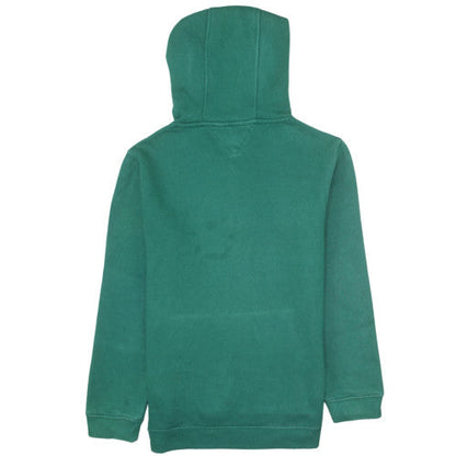 Tommy Hilfiger Teens Green Pullover Hoodie XL Logo Fleece Sweatshirt