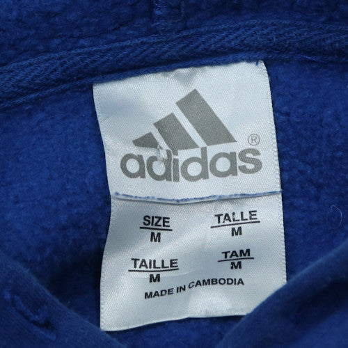 Adidas Men's Blue Pullover Hoodie M Dodgers Fleece Sweatshirt