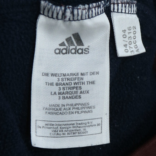 Adidas Men’s Brown Pullover Hoodie L Logo Fleece Sportswear