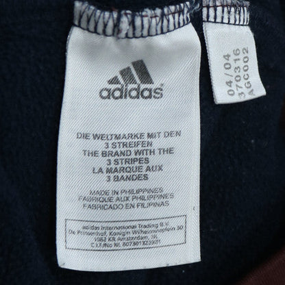 Adidas Men’s Brown Pullover Hoodie L Logo Fleece Sportswear