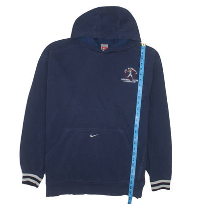 Nike Team Men's Blue Pullover Hoodie L Embroidered Sports Fleece