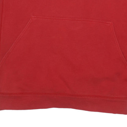 Adidas Men's Red XL Pullover Hoodie with Black Logo
