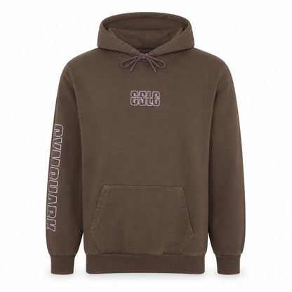 Gymshark Men's Brown Pullover Hoodie M Regular Fit Sportswear