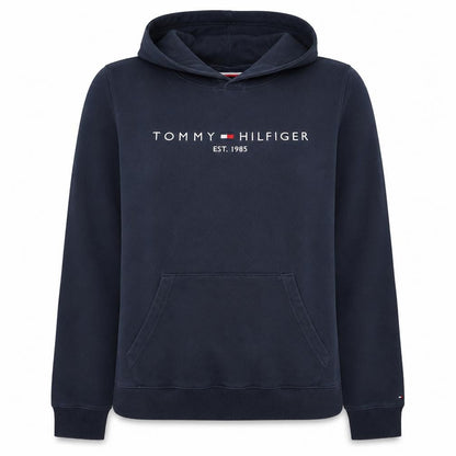 Tommy Hilfiger Womens Navy Blue Pullover Hoodie Size 14 Cotton Blend