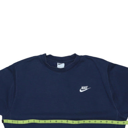 Nike Men’s Blue Pullover Sweatshirt Small Regular Fit Crew Neck