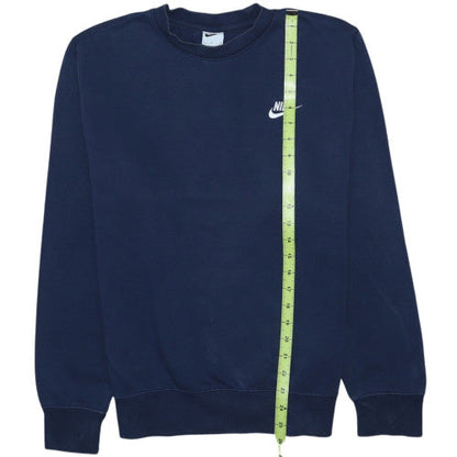 Nike Men’s Blue Pullover Sweatshirt Small Regular Fit Crew Neck
