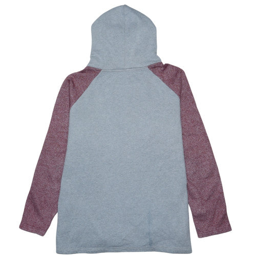 LFC Men's Grey & Burgundy Pullover Hoodie Size L Regular Fit