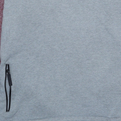 LFC Men's Grey & Burgundy Pullover Hoodie Size L Regular Fit