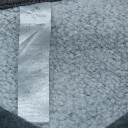 Adidas Mens Grey XL Pullover Hoodie Fleece Sweatshirt