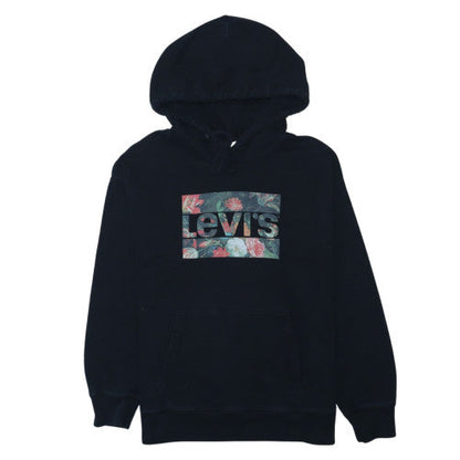 Levi's Men's Black Floral Logo Pullover Hoodie Size L