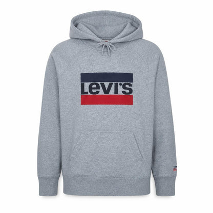 Levi's Men's Grey Pullover Logo Hoodie Size S Regular Fit