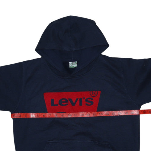 Apple Active Wear Men's Blue Pullover Hoodie S Logo Cotton