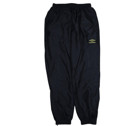 Umbro Men's Black Track Pants Size M Quick Dry Elastic Waist Sportswear