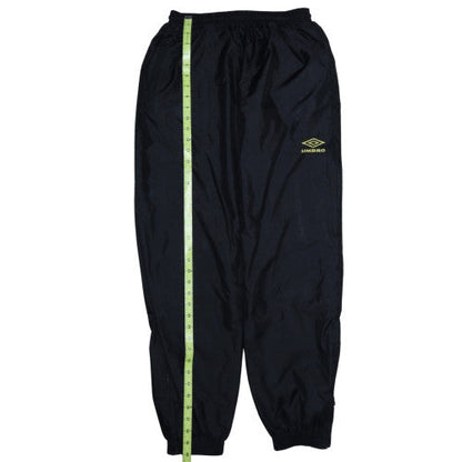 Umbro Men's Black Track Pants Size M Quick Dry Elastic Waist Sportswear