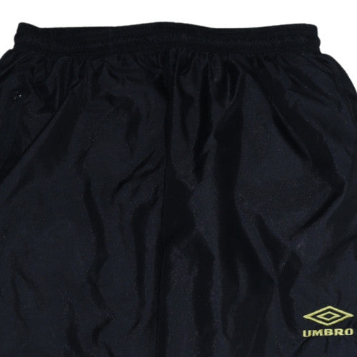 Umbro Men's Black Track Pants Size M Quick Dry Elastic Waist Sportswear