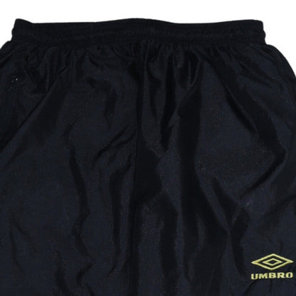 Umbro Men's Black Track Pants Size M Quick Dry Elastic Waist Sportswear