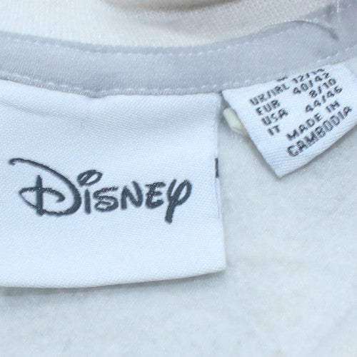 Disney Womens Grey Mickey Mouse Crew Neck Sweatshirt Size 12/14