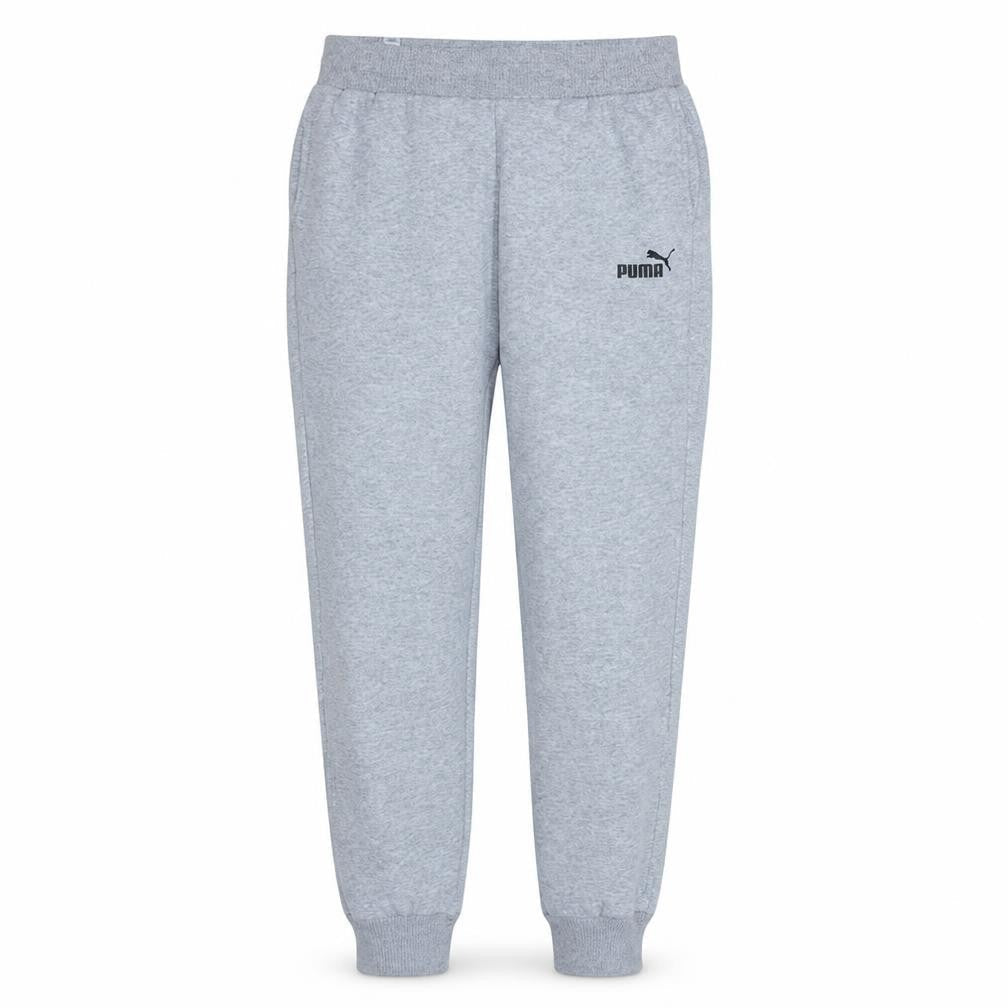 Puma Men's Grey Jogger Sweatpants S Regular Fit Elastic Waist