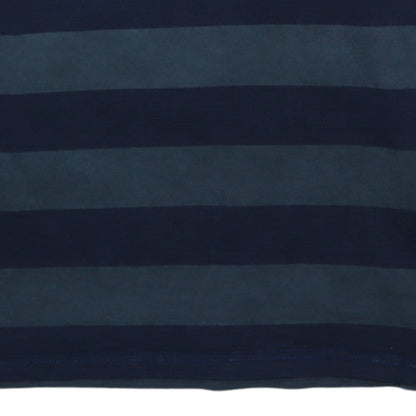 Ralph Lauren Men's Blue Striped Collared Long Sleeve Pullover Sweatshirt XL