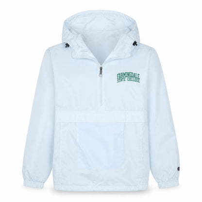 Champion Men's White Windbreaker S Farmington State College Jacket
