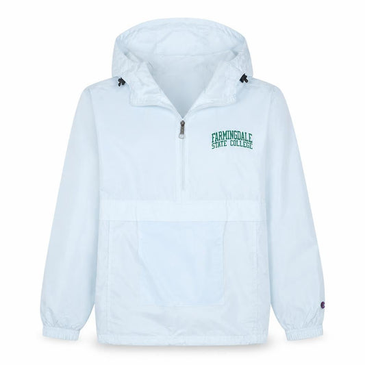 Champion Men's White Windbreaker S Farmington State College Jacket