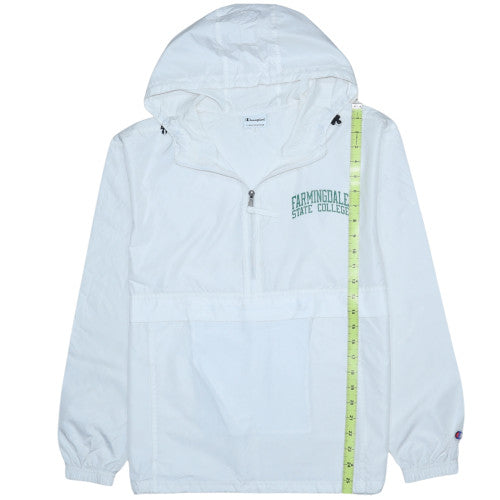 Champion Men's White Windbreaker S Farmington State College Jacket