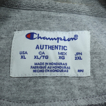 Champion Mens Grey XL Pullover Hoodie Fleece Regular Fit