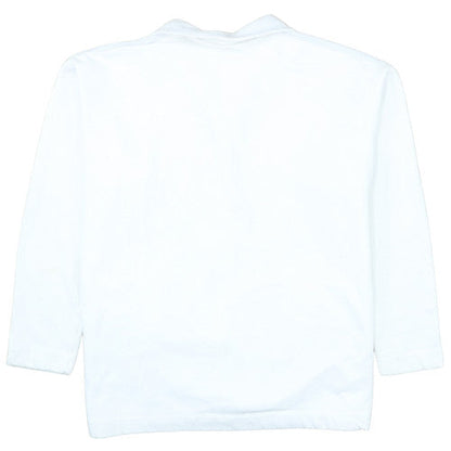 Nike Mens White XXL 1/4 Zip Fleece Sweatshirt Pullover