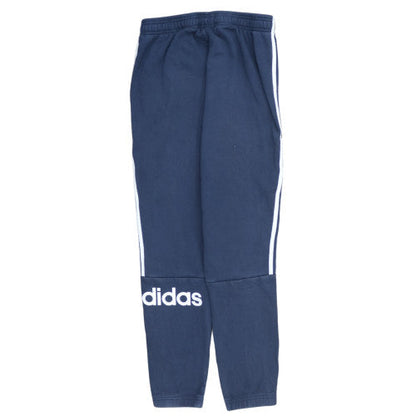 adidas Men's Blue Regular Fit Track Pants M with Side Stripes